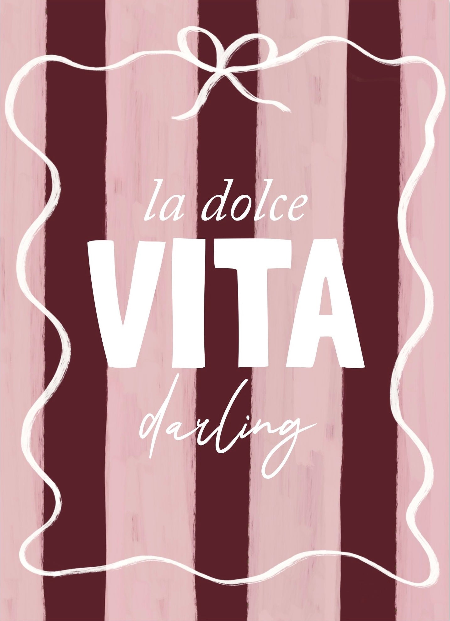 Personalizable Stripes Poster