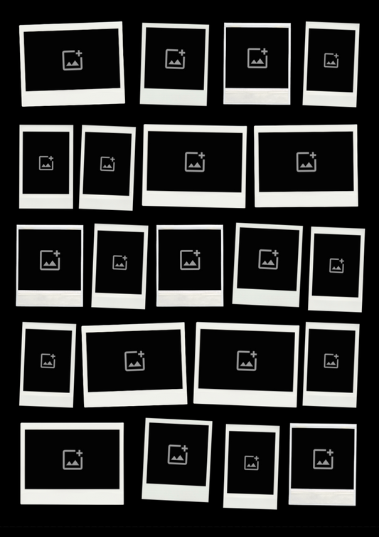 Personalizable Black Polaroids Poster
