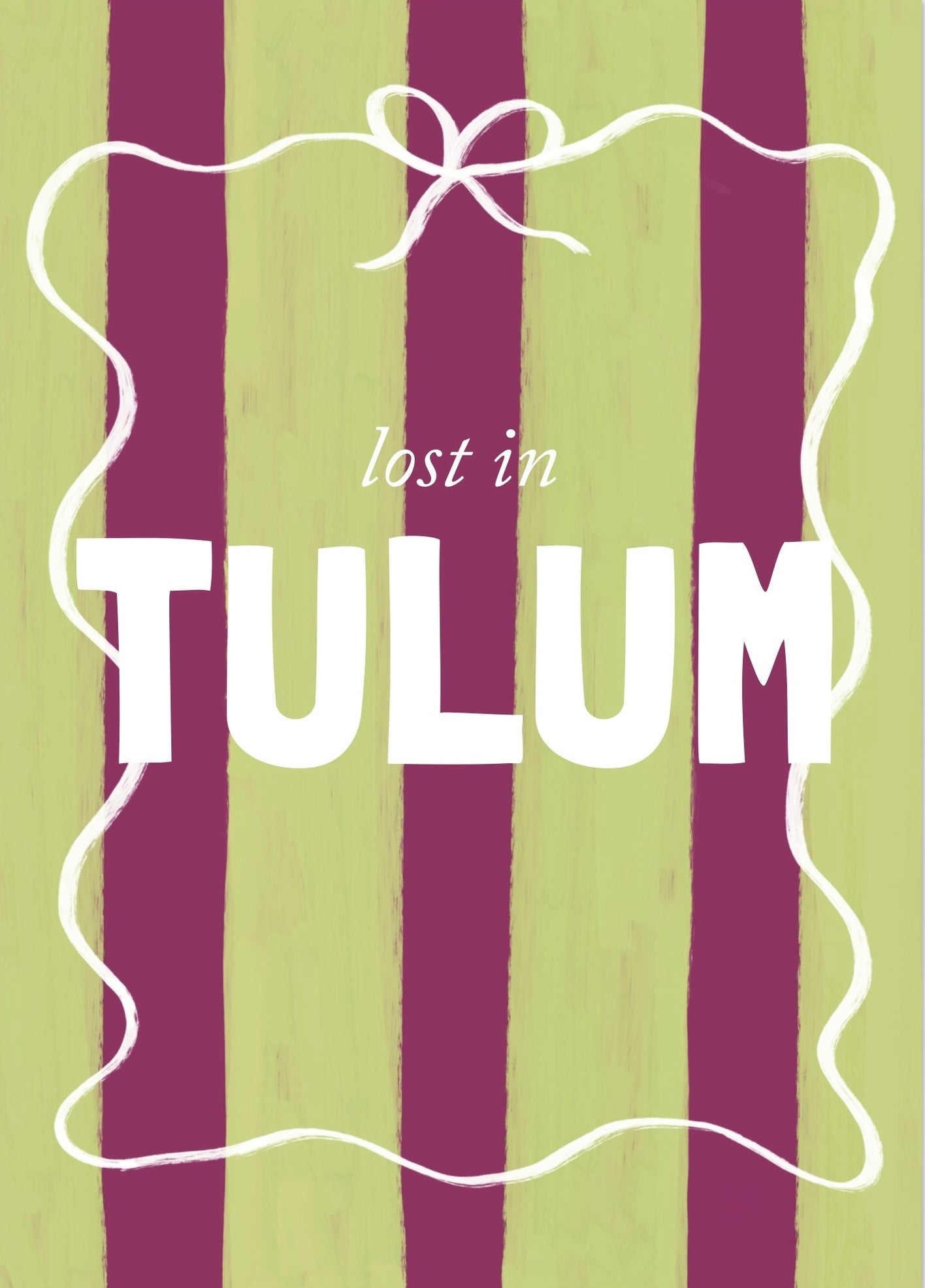 Personalizable Stripes Poster