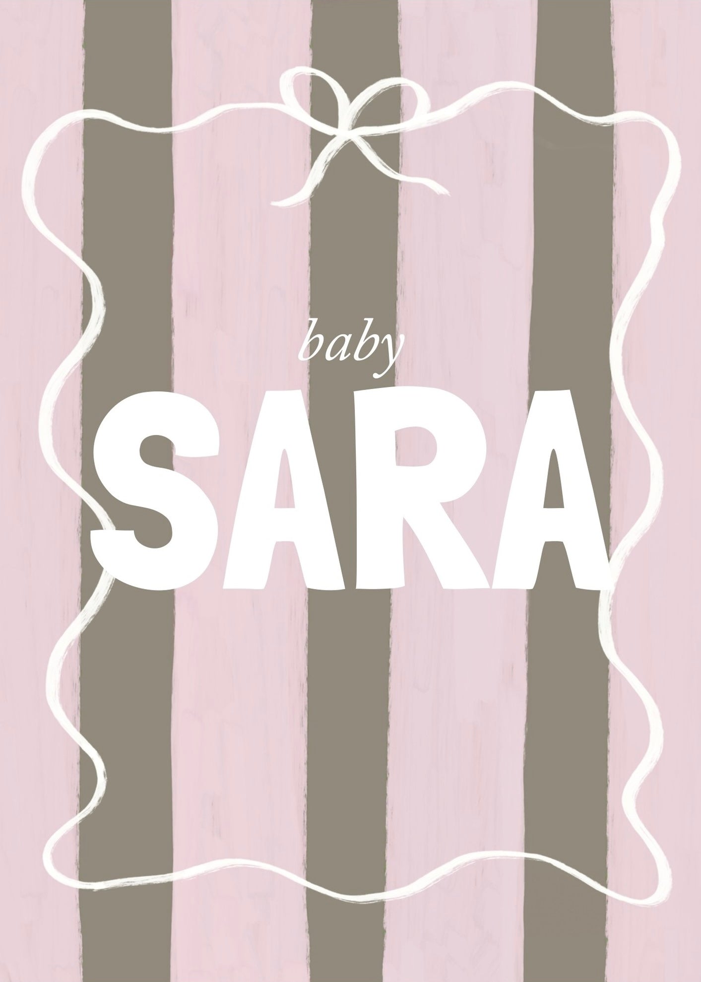 Personalizable Stripes Poster