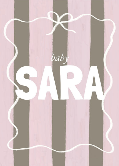 Personalizable Stripes Poster