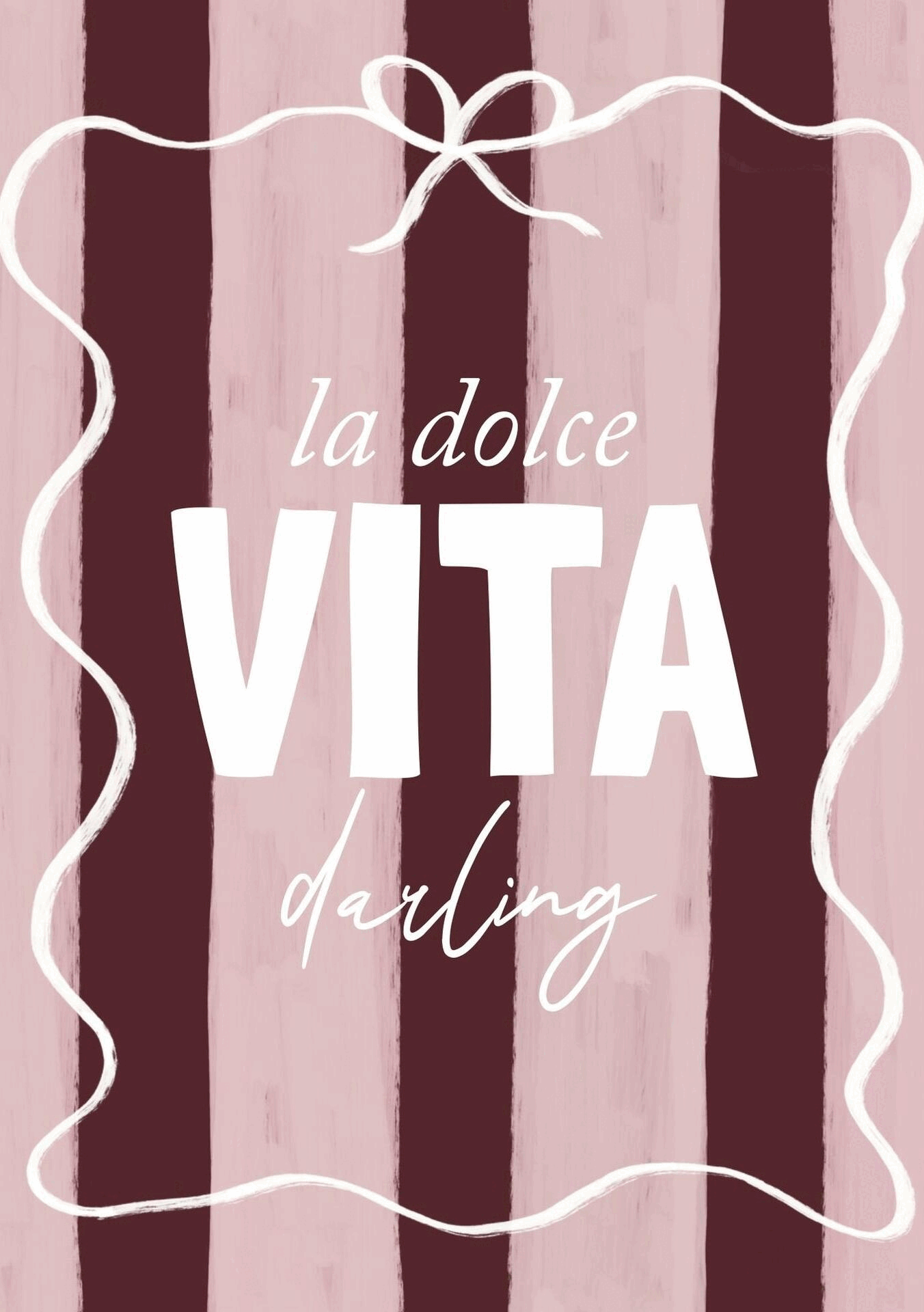 Personalizable Stripes Poster